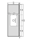 Pia de Cozinha Granito Ouro 1,50m Mármore Branco RW