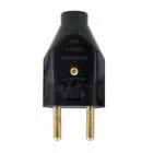 Plugue 2P Macho Junção Padrão 20A/250V Preto Fame