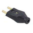 Plugue 2P Macho Junção Padrão 20A/250V Preto Fame