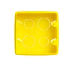 Caixa de Luz PVC 4x4 Embutir Amarela  Krona