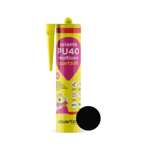 Selante PU40 Preto Multiuso 360g Quartzolit