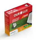 Refletor Superled Slim 100w Preto 6500K Biv Ourolux