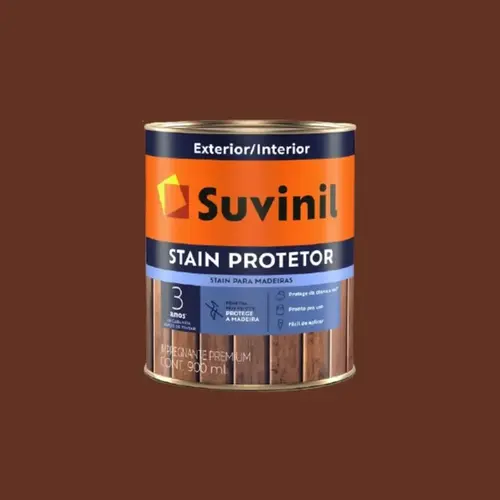 Verniz Stain Acetinado Mogno 0,9L Suvinil