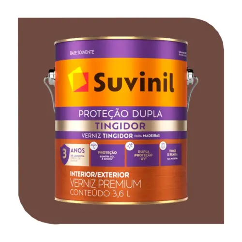 VERNIZ TINGIDOR BRILHANTE 3,6L IMBUIA SUVINIL