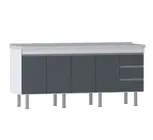 Gabinete de Cozinha Florença 1,74m Branco/Cinza Primatto