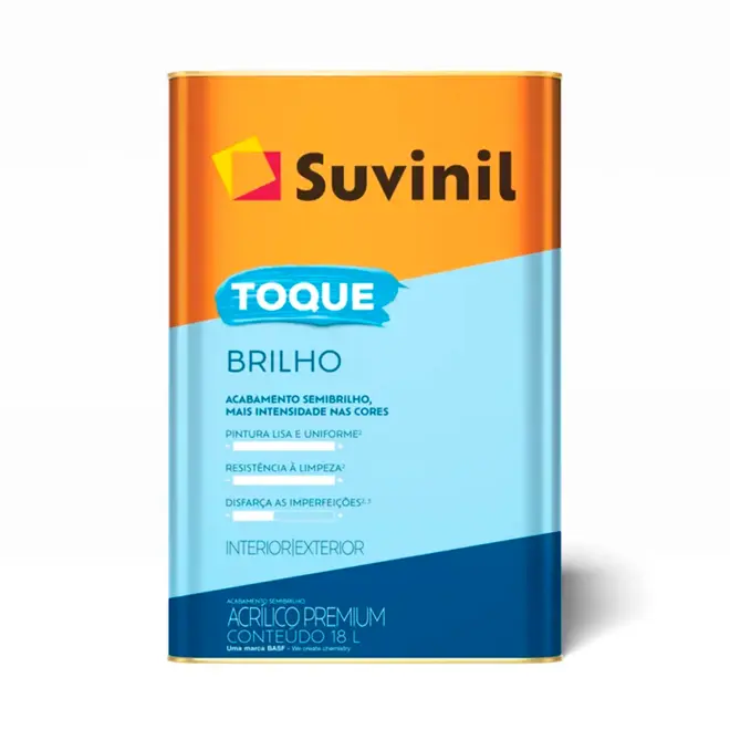 TINTA TOQUE BRILHO 18L BRANCO NEVE SUVINIL