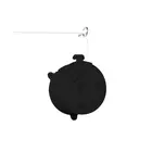 Varal de Parede Stick 18m Black Secalux