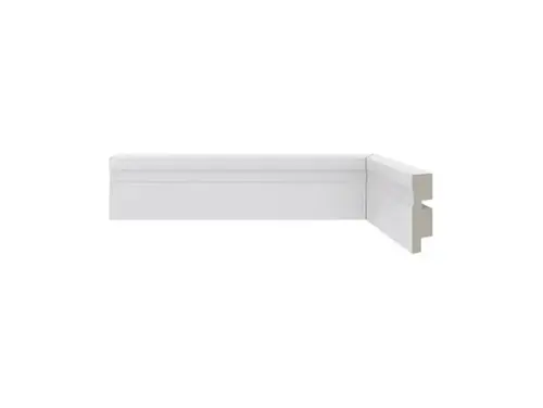 Rodapé de poliestireno 455 branco barra com 50mm x 240cm  Santa Luzia