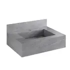 Bancada Porcelanato Lisboa Grafite 60cm Cuba Esculpida - Darabas