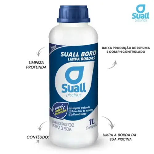 Limpa Bordas Para Piscina Suall Board 1L Suall