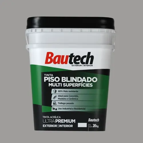Tinta Piso Premium Blindado Multi Superfícies 20 Kg Cinza Platina 36847 BAUTECH