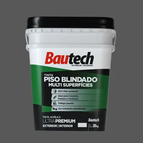 Tinta Piso Premium Blindado Multi Superfícies 20 Kg Grafite 36848 BAUTECH