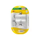 KIT ACESSORIOS SAMBA 3PC CROMADO JAPI