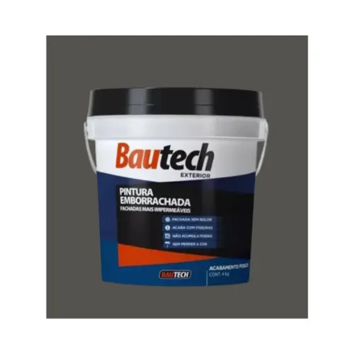 Tinta Emborrachada Grafite 04kg Bautech