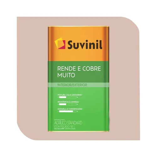 Tinta Acrílica Suvinil Fosco Rende e Cobre Muito Allure 18L