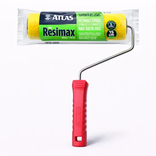 ROLO PARA PINTURA RESIMAX LÃ SINTETICA 15CM ATLAS