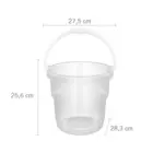 BALDE PLASTICO 8L TRANSPARENTE ASTRA