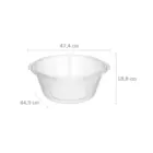 BACIA PLASTICA 20L TRANSPARENTE ASTRA