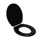 Assento Sanitário Oval Talento Preto TTO/PP Astra