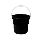 BALDE PLASTICO 8L PRETO ASTRA