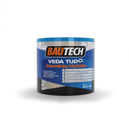 Fita Asfáltica Veda tudo 20cmx10m - Bautech