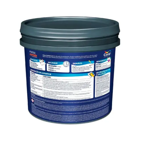 MASSA CORRIDA PVA BALDE PLASTICO 25KG CORAL