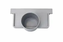 CABECEIRA PRATIKO PP BAIXO 100 C/DESCARGA 130X50 CINZA ODEM