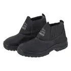 Botina Elástico Couro Preto Bico PVC Tamanho 38 - FX35201PP Kadesh