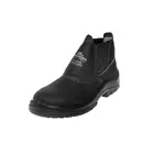 Botina Elástico Couro Preto Bico PVC Tamanho 44 - FX35201PP Kadesh