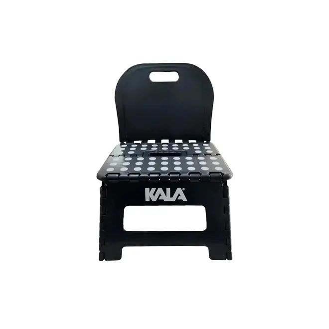 Banqueta com Encosto Dobrável 22cm Preta Kala