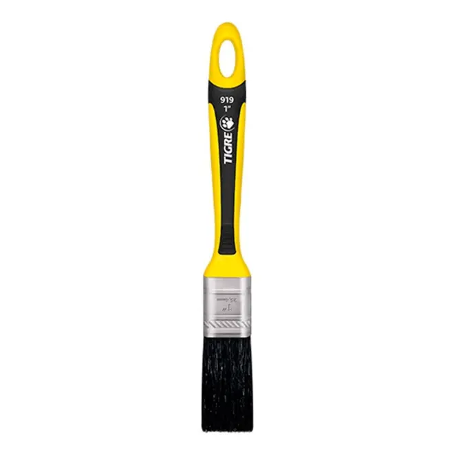 PINCEL TRINCHA PREMIUM 919 1" SINTETICO PRETO TIGRE