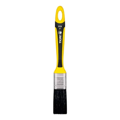 PINCEL TRINCHA PREMIUM 919 1" SINTETICO PRETO TIGRE