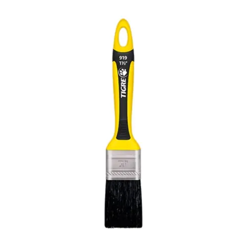 PINCEL TRINCHA PREMIUM 919 1.1/2" SINTETICO PRETO TIGRE
