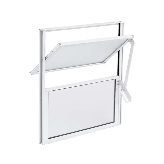 Basculante de Aluminio Branco 040X040 Lux