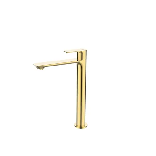 Torneira para Lavatório de Mesa Alta Mykonos 1198 Dourado Jiwi