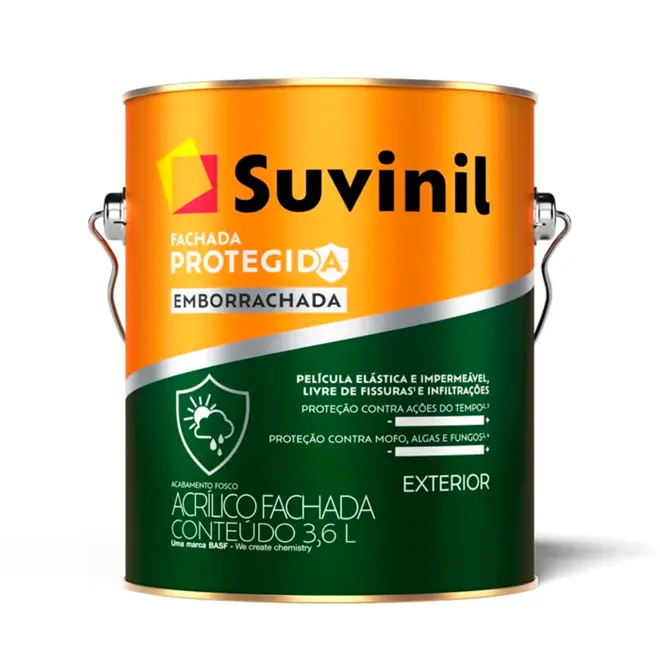 TINTA FACHADA PROTETORA EMBORRACHADA 3,6L BRANCO NEVE SUVINIL