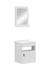 Kit Gabinete Banheiro Unique Branco 42cm Corso