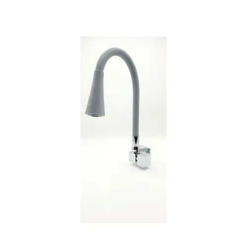 Torneira de Cozinha Parede Gourmet Cinza 1168 C75  Ruffi