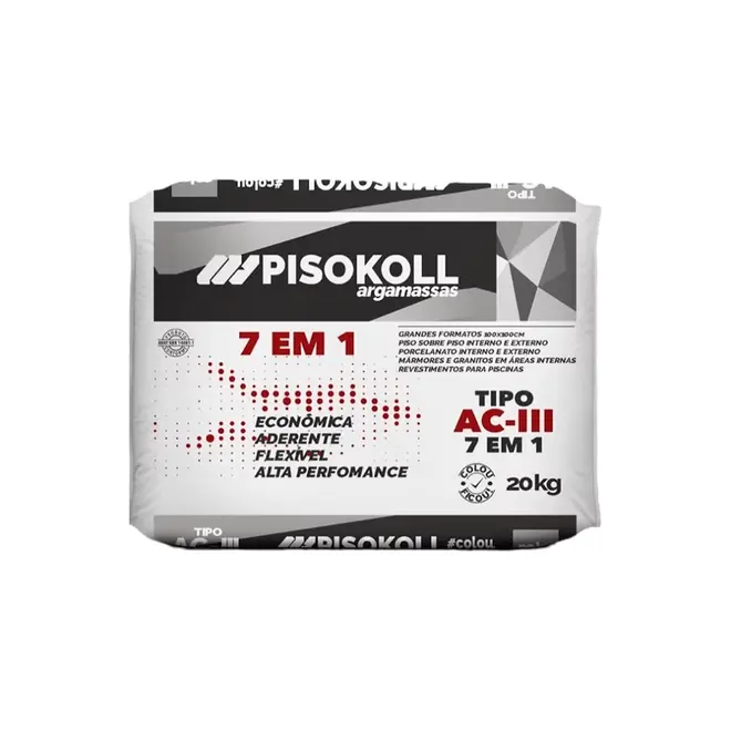 Argamassa Tipo AC-III  7x1 Cinza 20Kg Pisokoll
