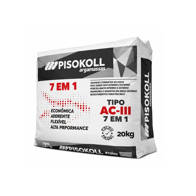 Argamassa Tipo AC-III  7x1 Cinza 20Kg Pisokoll