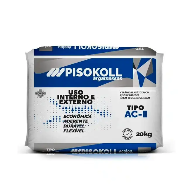 Argamassa ACII Interno/Externo 20Kg Pisokoll
