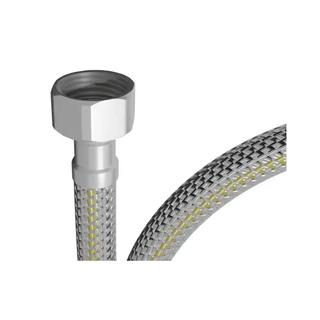 Mangueira Inox para Gás Engate Flexível 1/2" 1,20m Blukit