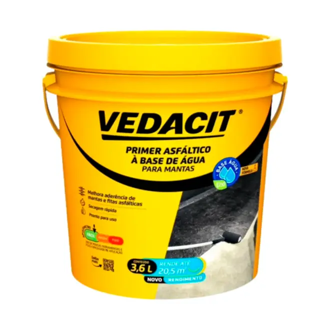 PRIMER ASFALTICO BASE AGUA 3,6L VEDACIT