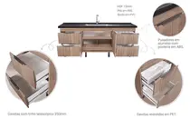 GABINETE DE COZINHA ELITE 1,94m PEROBA/PEROBA LOCATT