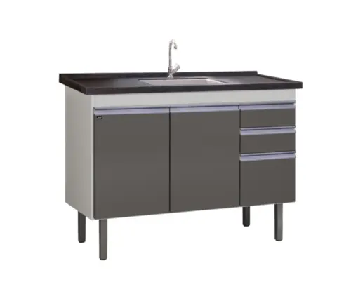 GABINETE DE COZINHA ESMERALDA 1,14 BRANCO/OPERA LOCATT
