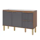 Gabinete de Cozinha Agata 1,44m Freijo/Titanium MGM