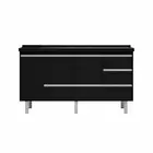 GABINETE DE COZINHA FERRARA 1,74 PRETO/PRETO PRIMATTO