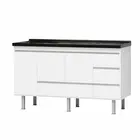 GABINETE DE COZINHA FERRARA 1,94 BRANCO/BRANCO PRIMATTO