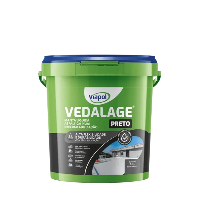 VEDALAGE MANTA LIQUIDA PRETA 3,6KG VIAPOL