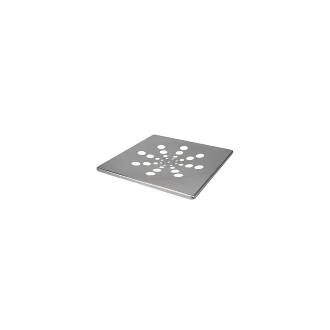 Grelha Quadrada Inox Cromada sem fecho 10cm Estilmax